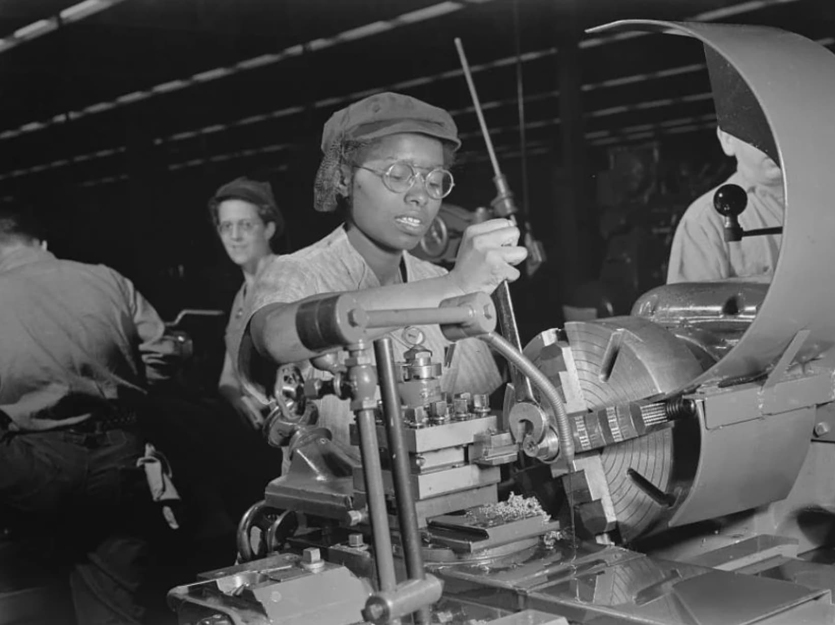 african american women in factory world war two